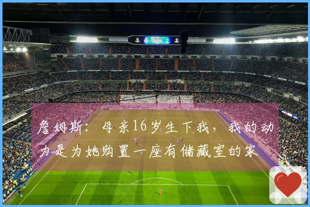 詹姆斯：母亲16岁生下我，我的动力是为她购置一座有储藏室的家